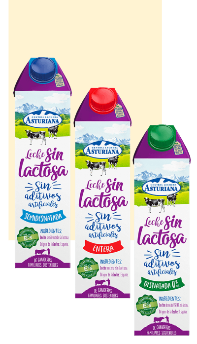 Leche sin lactosa Central Lechera Asturiana